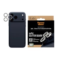 PanzerGlass Kameraprotektor Hoops Optic Rings für das Apple iPhone 17 Pro / Apple iPhone 17 Pro Max - Glitzersilber