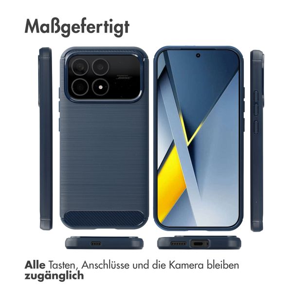 imoshion Brushed Back Cover Xiaomi Poco F8 Pro - Dunkelblau