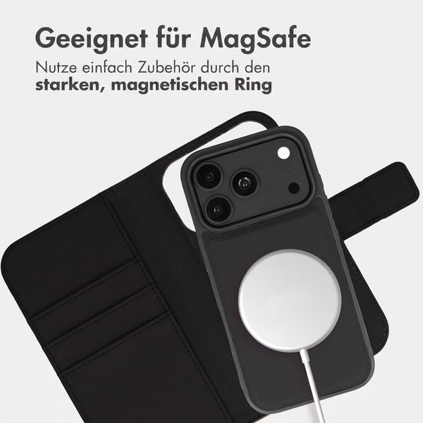 imoshion Herausnehmbare 2-in-1 Luxus-Bookcase Apple iPhone 18 Pro / 17 Pro - Schwarz