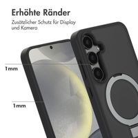 Accezz Ring Stand Backcover mit MagSafe Samsung Galaxy S24 Plus - Schwarz