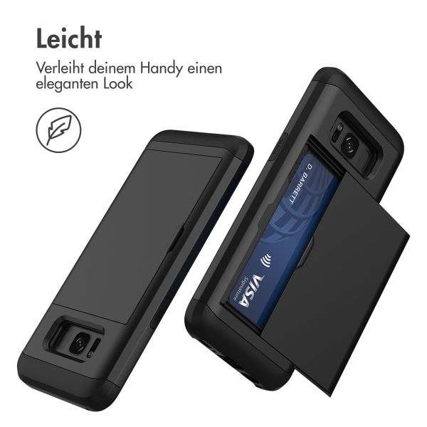 imoshion Backcover mit Kartenfach Samsung Galaxy S8 - Schwarz