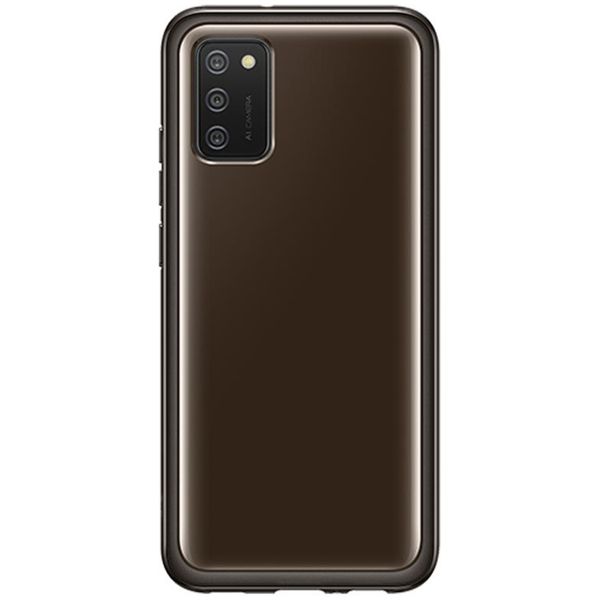 Samsung Original Silicone Clear Cover Galaxy A02s - Schwarz