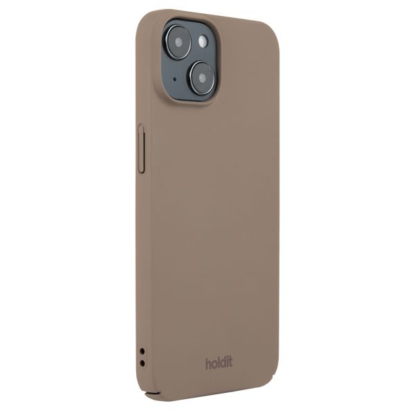 Holdit Slim Case für das iPhone 15 - Mocha Brown