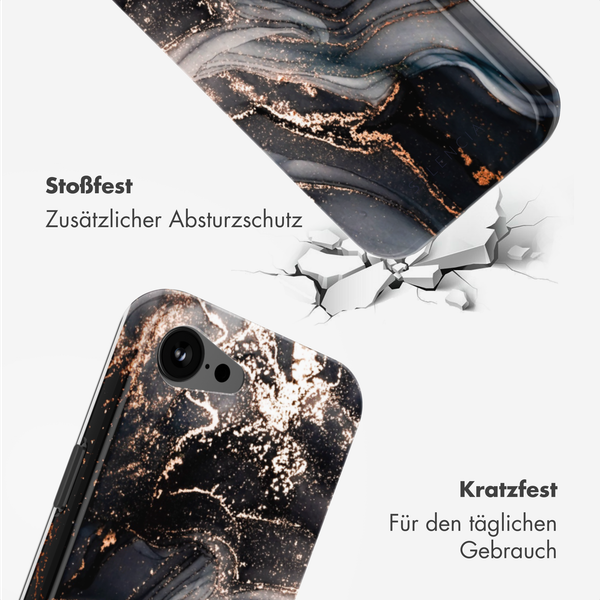 Selencia Vivid Rückabdeckung mit MagSafe Apple iPhone 16e - Chic Marble Black
