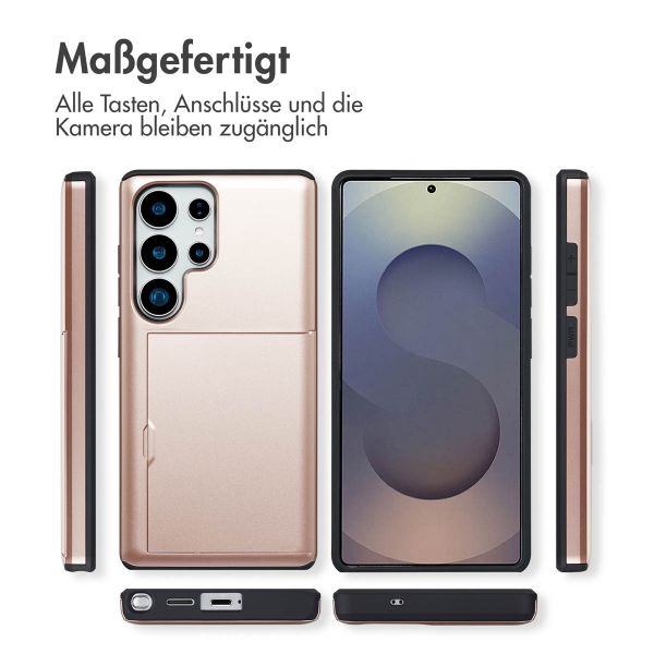imoshion Backcover mit Kartenfach Samsung Galaxy S25 Ultra - Rosé gold