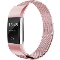 imoshion Mailändische Magnetarmband für das Fitbit Charge 2 - Größe M - Rosa