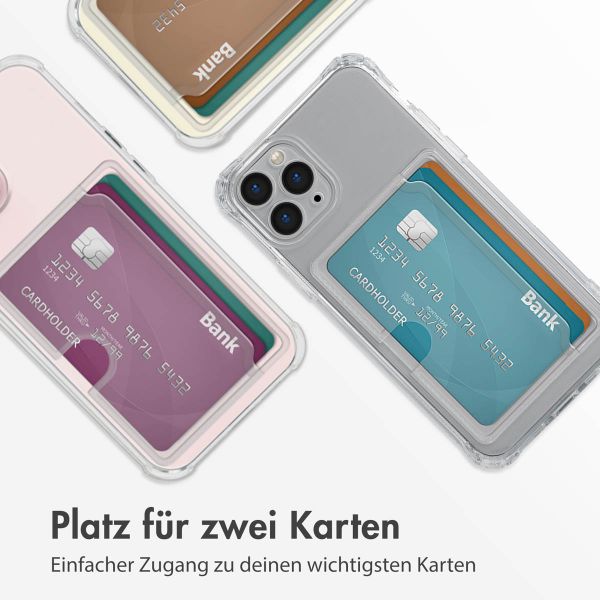 imoshion Soft Case Back Cover mit Kartenhalter für das iPhone 11 Pro - Transparent