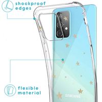 imoshion Design Hülle mit Band Samsung Galaxy A52(s) (5G/4G) - Stars Gold