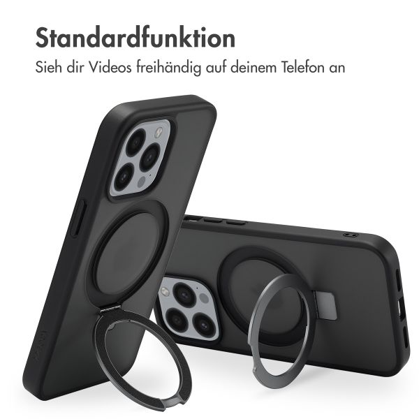 Accezz Ring Stand Backcover mit MagSafe Apple iPhone 13 Pro - Schwarz