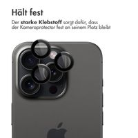 imoshion 2er-Pack Objektivschutz für Kamera für das Apple iPhone 15 Pro / 15 Pro Max - Black Titanium