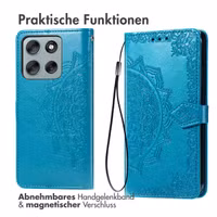 imoshion Mandala Klapphülle Motorola Moto G56 - Türkis