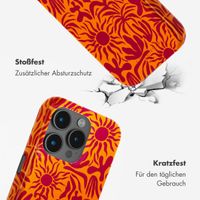 Selencia Vivid Tough Back Cover mit MagSafe für das iPhone 15 Pro - Tropical Vibes Apricot