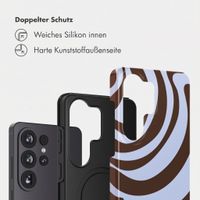 Selencia Vivid Back Cover Samsung Galaxy S26 Ultra - Dream Swirl Chocolate