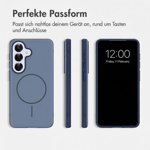 imoshion Color Backcover mit Thin MagSafe Ring Samsung Galaxy S25 / S24 - Dunkelblau