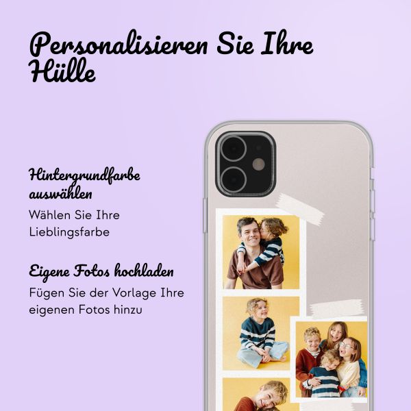 Personalisierte Hülle mit Filmrolle N°1 iPhone SE (2022 / 2020) / 8 / 7- Transparent