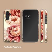 Selencia Vivid Back Cover Samsung Galaxy A36 / A56 - Vintage Peony