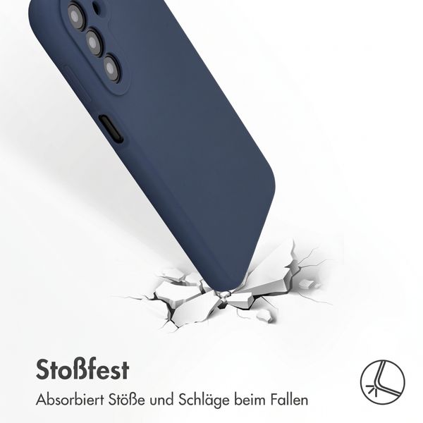 Accezz Liquid Silikoncase Samsung Galaxy A27 (5G) - Dunkelblau