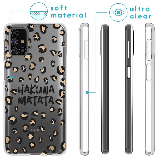 imoshion Design Hülle Samsung Galaxy M31s - Leopard - Braun / Schwarz