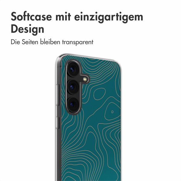 imoshion Design Hülle Samsung Galaxy S24 - Topo Turquoise