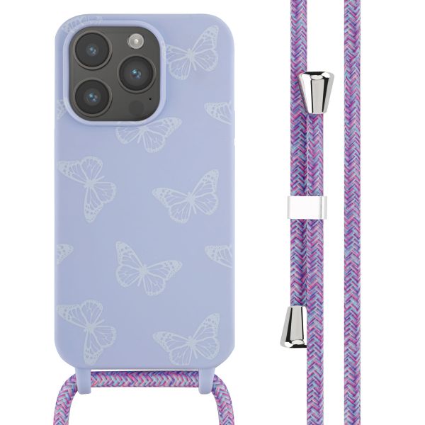 imoshion Silikonhülle design mit Band für das iPhone 14 Pro - Butterfly