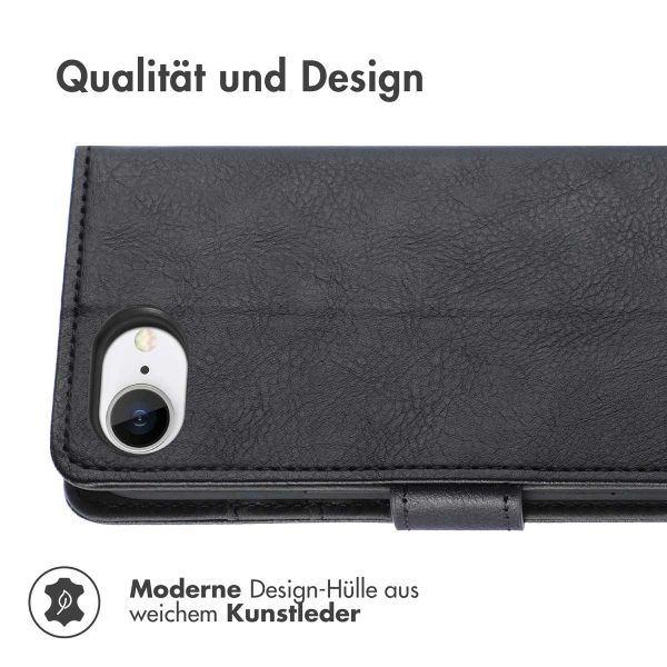 imoshion Luxuriöse Klapphülle Apple iPhone 16e - Schwarz
