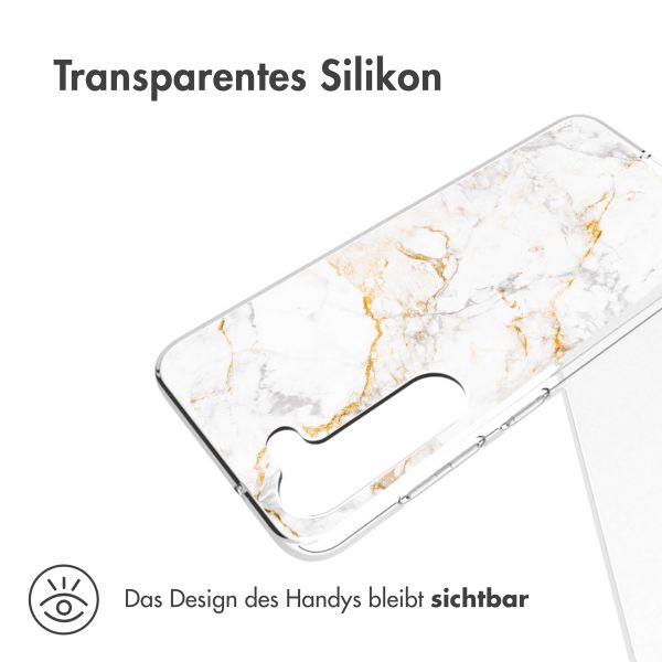 imoshion Design Hülle für das Samsung Galaxy S23 Plus - White Marble