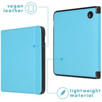 imoshion Slim Hard Case Klapphülle Kobo Libra 2 / Tolino Vision 6 - Hellblau