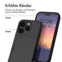 imoshion Backcover mit Kartenfach für das iPhone 15 Pro - Schwarz