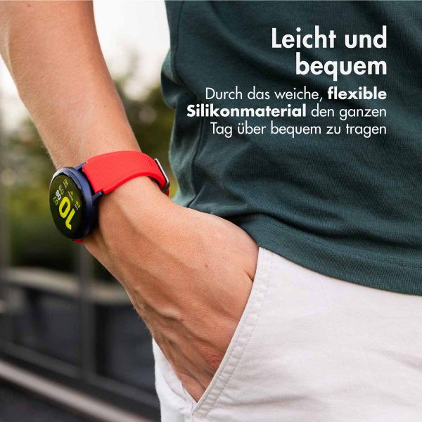 imoshion Flexibles Silikonarmband - Universeller 20-mm-Anschluss - Rot