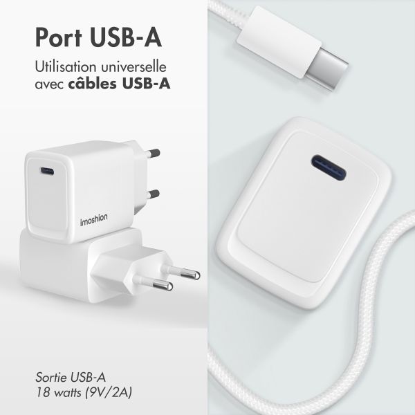 imoshion 20 Watt Ladegerät | USB-C - Weiß