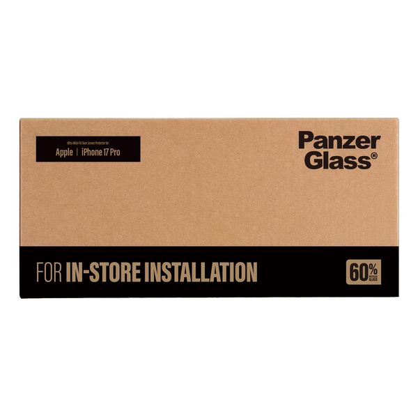PanzerGlass Ultra Wide Fit FastFit in-a-box Screen Protector Apple iPhone 18 Pro / 17 Pro