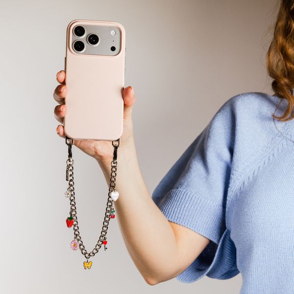 Selencia Rivièra Backcover mit MagSafe mit abnehmbaren Haken Apple iPhone SE (2022 / 2020) / 8 / 7 - Sorbet Pink
