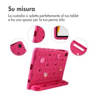 imoshion Kindersichere Schutzhülle mit abnehmbaren Ansteckern Samsung Galaxy Tab A11 Plus / A9 Plus - Rosa
