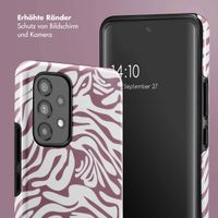 Selencia Vivid Tough Back Cover für das Samsung Galaxy A53 - Trippy Swirl Dark Rose