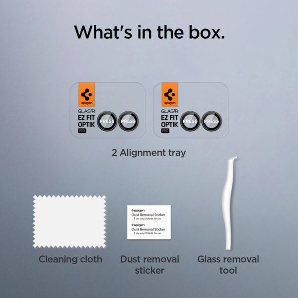 Spigen GLAStR EZ Fit Optik Pro Kameraschutz 2er-Pack für Samsung Galaxy Z Flip 7 - Schwarz