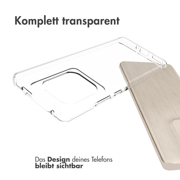 Accezz TPU Clear Cover für das Motorola Edge 50 Ultra - Transparent