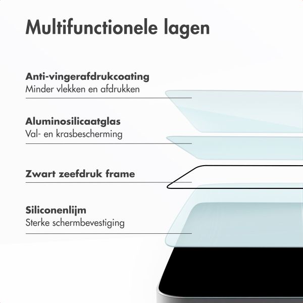 Accezz Gehärteter Glas-Schutz + Applikator Apple iPhone 15 Pro