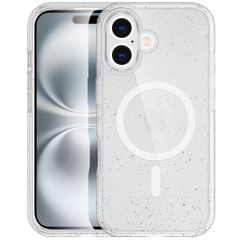 imoshion Sparkle Back Cover mit MagSafe für das iPhone 16 - Glitzer Transparent