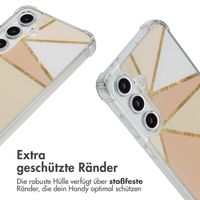 imoshion Design Hülle mit Band Samsung Galaxy S24 FE - Beige Graphic