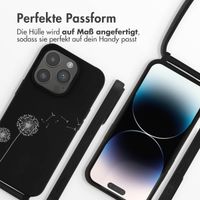 imoshion Silikonhülle design mit Band für das iPhone 14 Pro - Dandelion Black