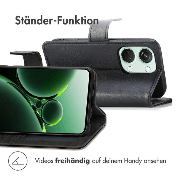imoshion Luxuriöse Klapphülle OnePlus Nord 3 - Schwarz