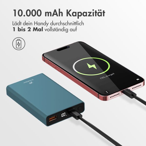 imoshion Ultra Series Powerbank 10.000 mAh - Petrolgrün