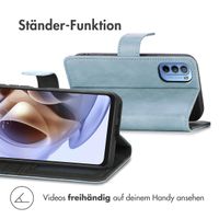 imoshion Luxuriöse Klapphülle Motorola Moto G14 - Hellblau