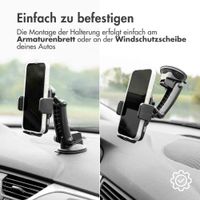 Accezz ﻿Handyhalterung Auto für das iPhone 12 – Kabelloses Ladegerät – Armaturenbrett und Windschutzscheibe – Schwarz