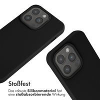 imoshion Silikonhülle mit Band für das iPhone 15 Pro - Schwarz