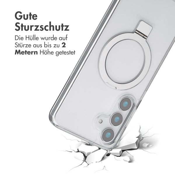 Accezz Ring Stand Backcover mit MagSafe Samsung Galaxy S25 Plus - Transparent
