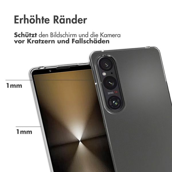 Accezz TPU Clear Cover für das Sony Xperia 1 VI - Transparent