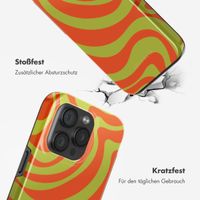 Selencia Vivid Rückabdeckung mit MagSafe Apple iPhone 15 Pro - Wavy Swirl Orange Fern