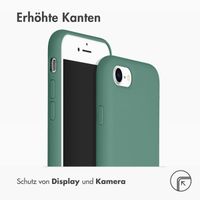 Accezz Liquid Silikoncase Apple iPhone SE (2022 / 2020) / 8 / 7 - Dunkelgrün