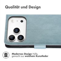 imoshion Luxuriöse Klapphülle Apple iPhone 18 Pro / 17 Pro - Hellblau